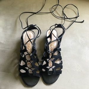Black Sam Edelman Wrap Sandals - SIZE 8
